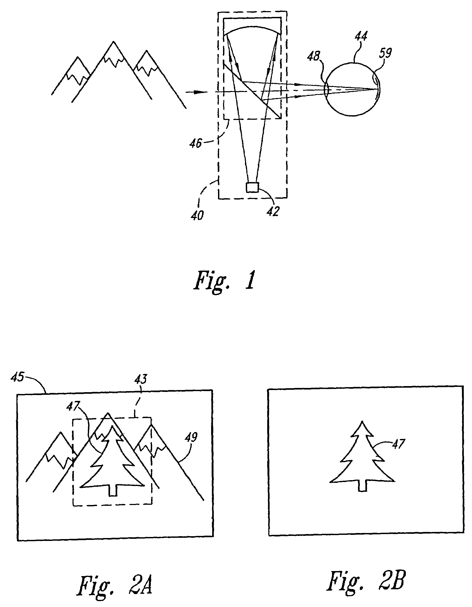 Method and apparatus for blending regions scanned by a beam scanner