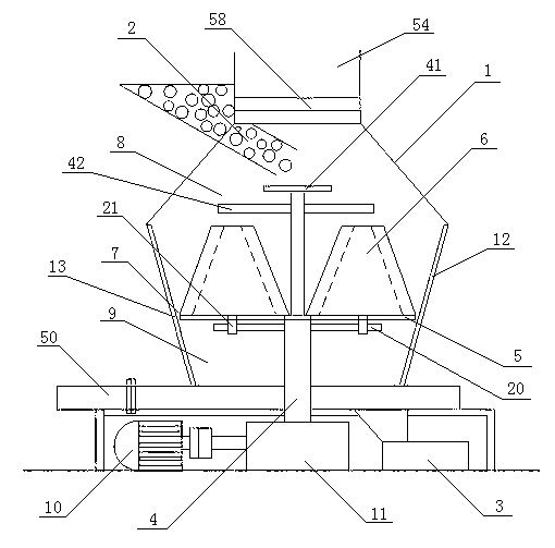 Drying and sorting integrated crusher and process