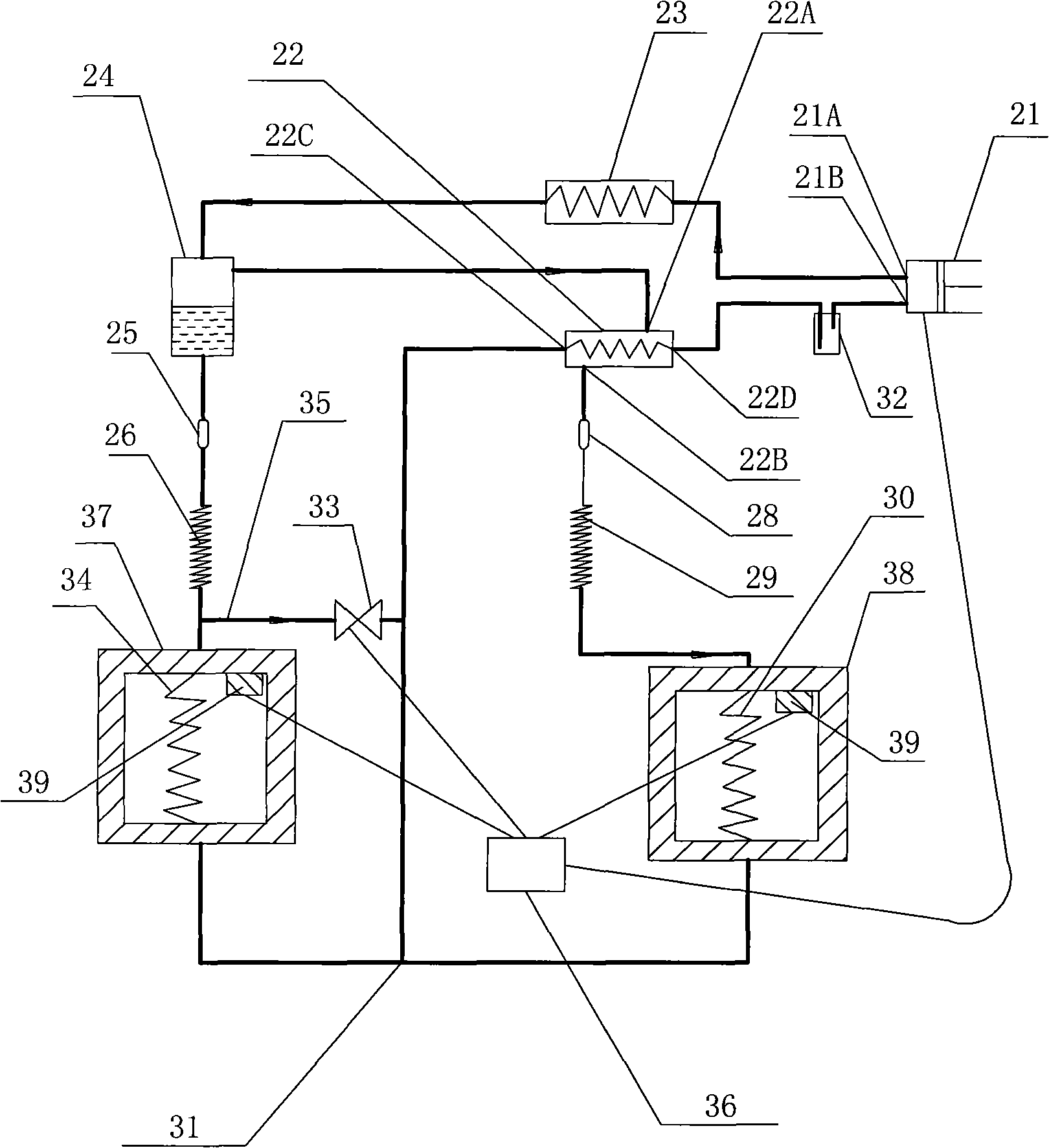 Cascade storage temperature refrigerator and temperature control method