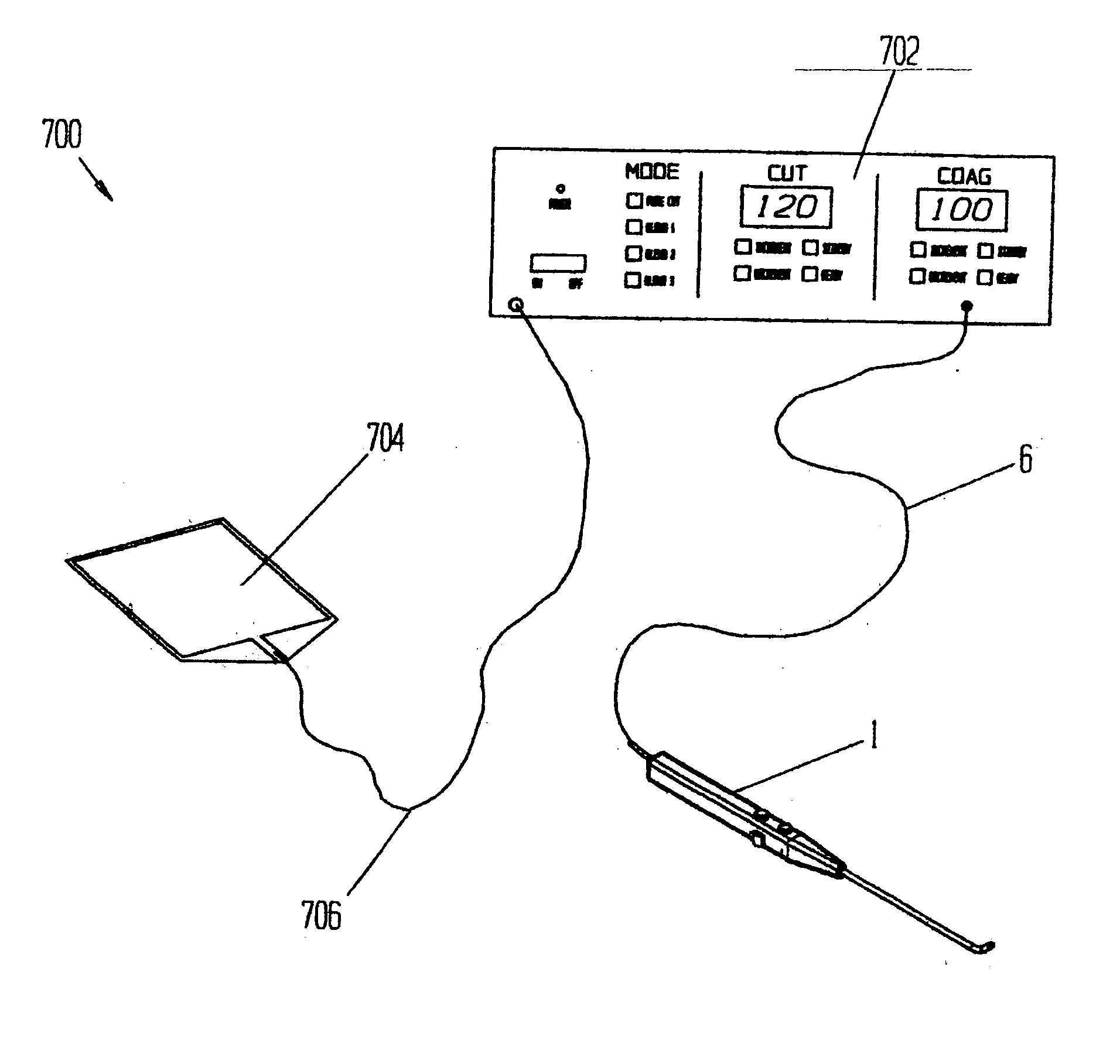 Electrosurgical device with floating-potential electrodes