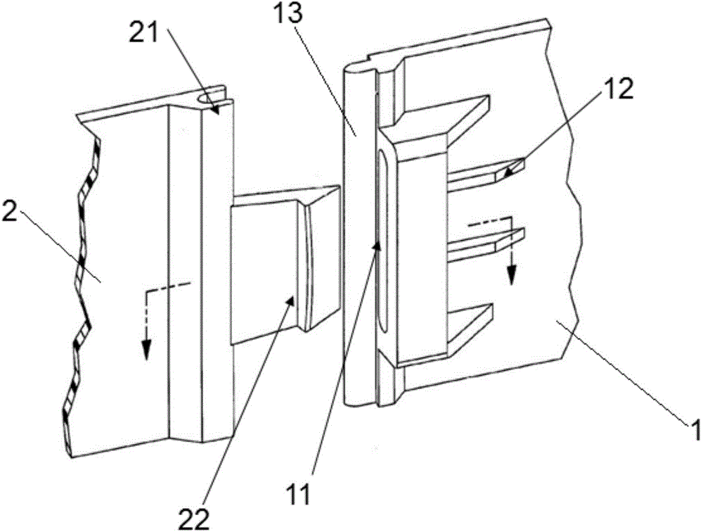 HVAC (Heating Ventilation Air Conditioning) shell clamping and fastening structure for automobile air conditioner