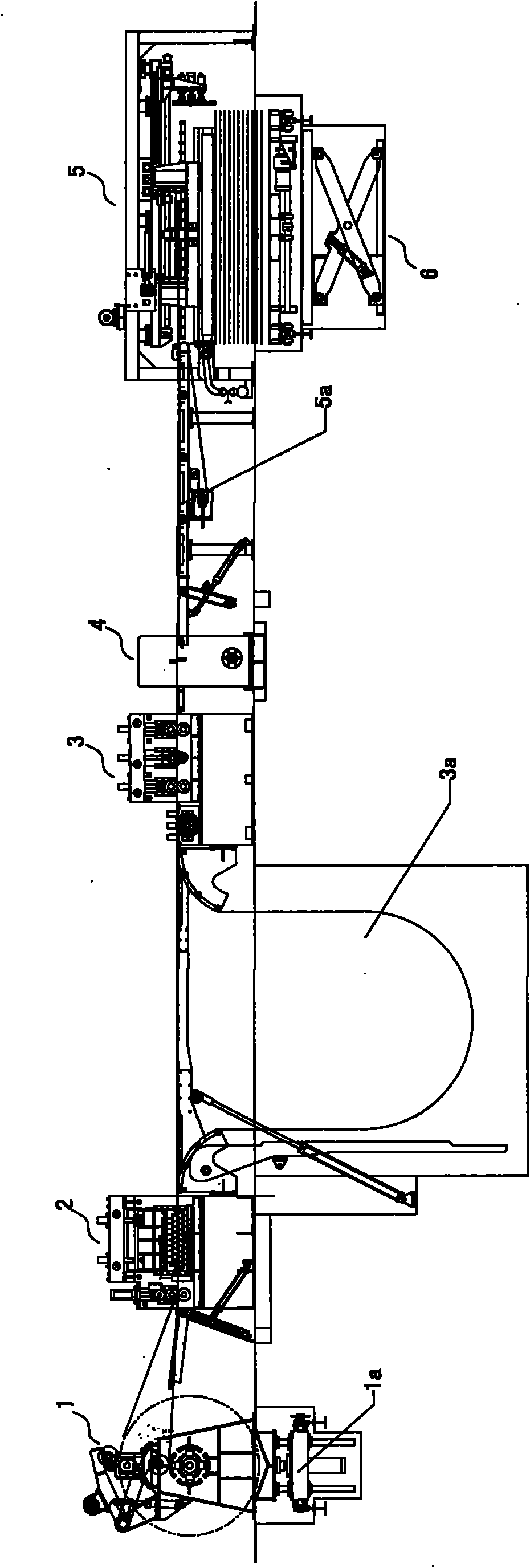 Crosscut production line for metal sheet materials