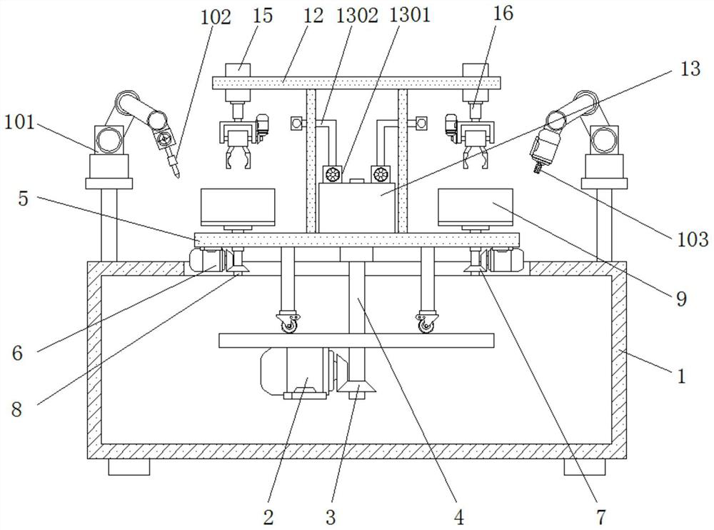 Three-way pipe connecting and forming device for different angles