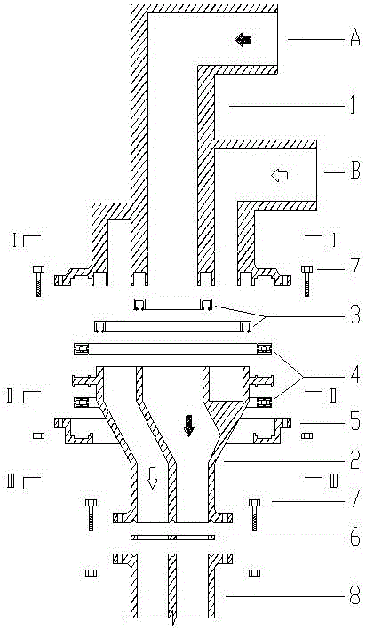 Two-liquid stirring grouting system