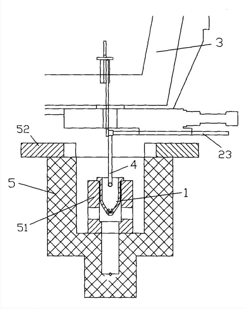 Method for hoisting, roasting and casting strip continuous casting flow distribution device