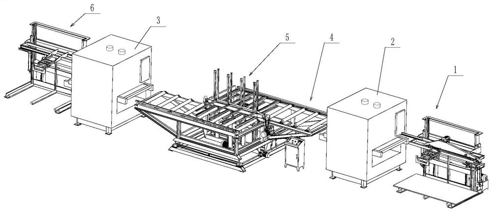 Automatic wood sanding production line