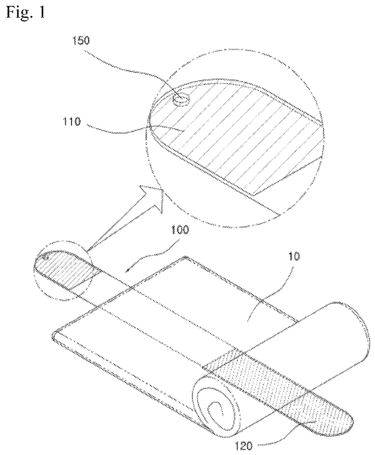 Rolling band for wrapping clothing