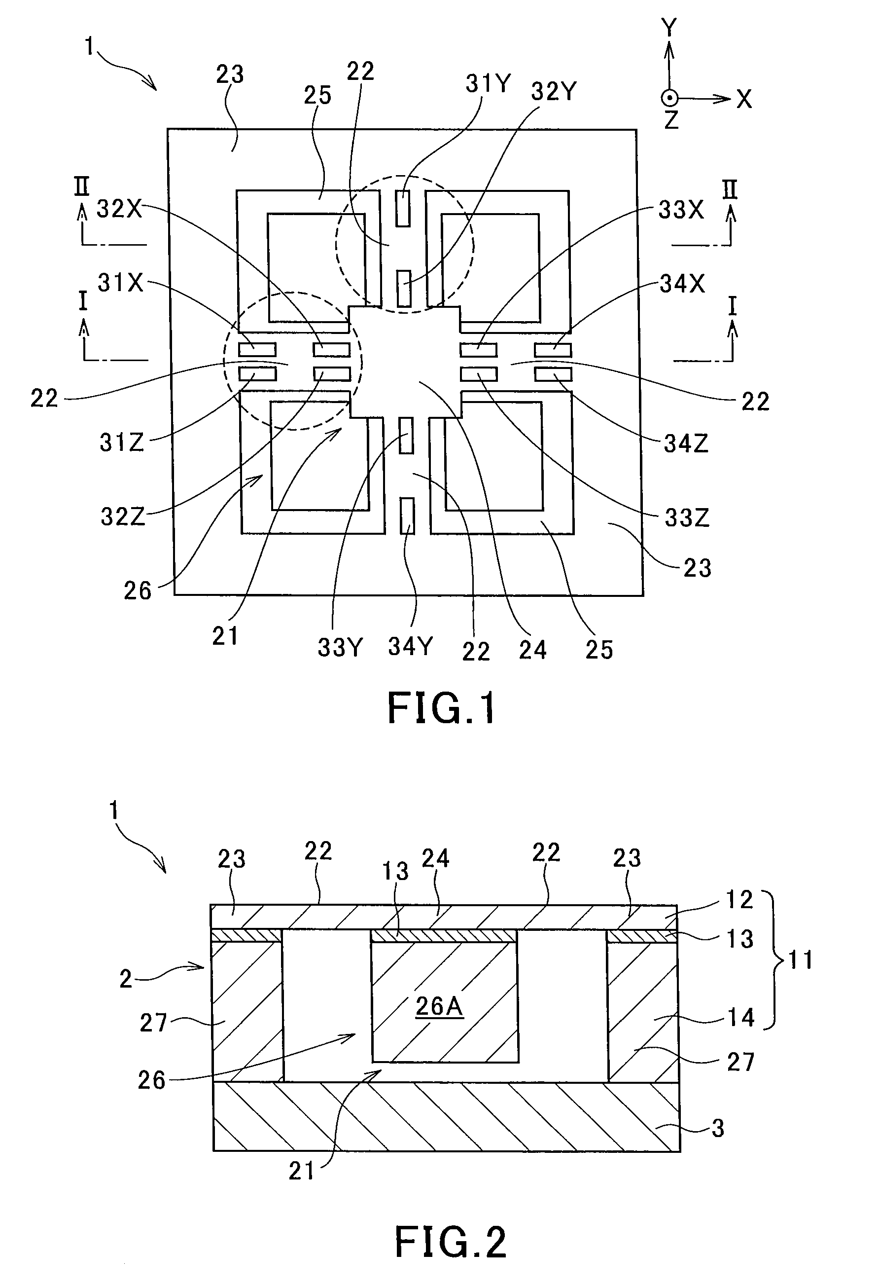 Sensor having improved thermal stability