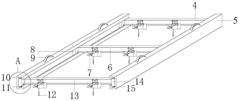 Prefabricated and assembled composite panel hoisting stereotyped adjustable spreader and its construction method