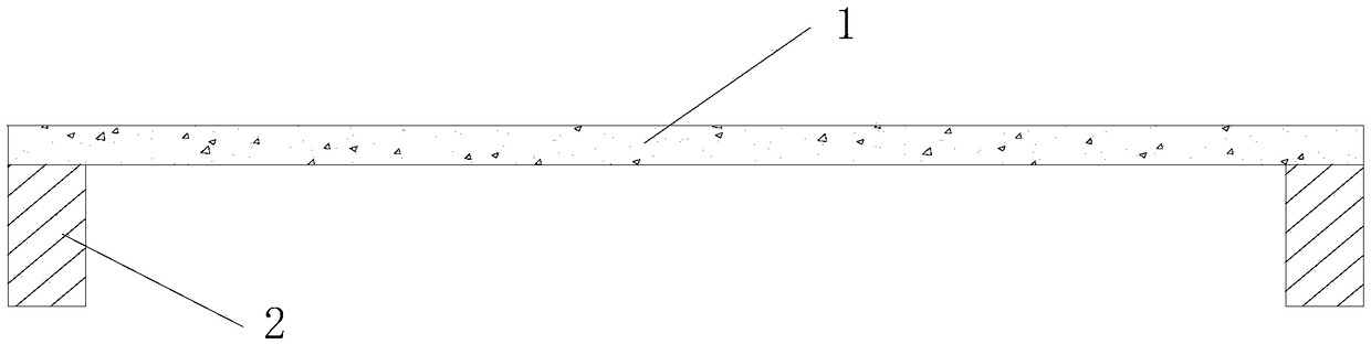 Method for reinforcing concrete floor by H-shaped steel