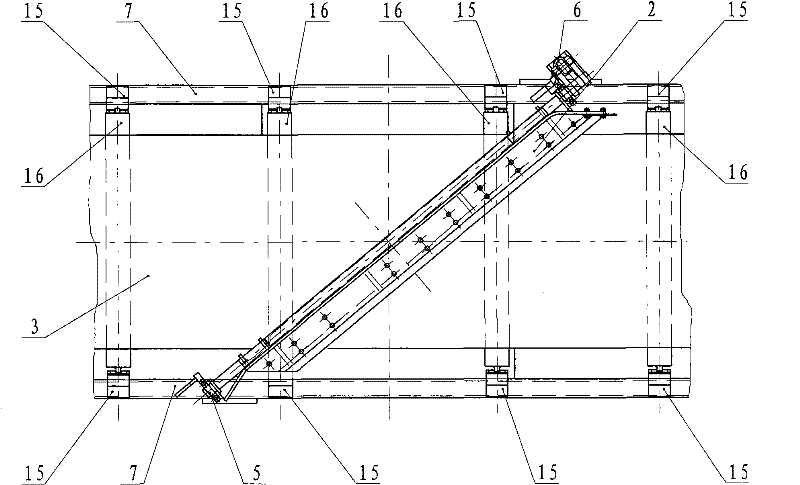 Multi-point side-discharging device of filling belt conveyer