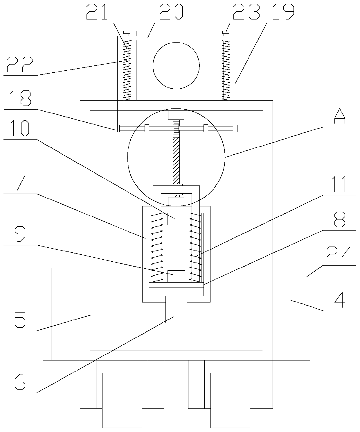 Security robot used for patrolling and provided with anti-collision function