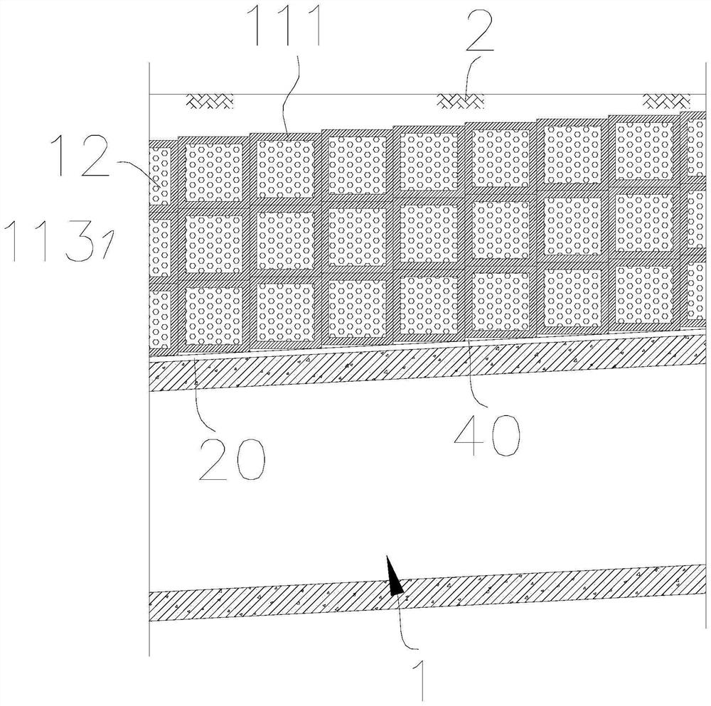 Tunnel load shedding structure and construction method thereof