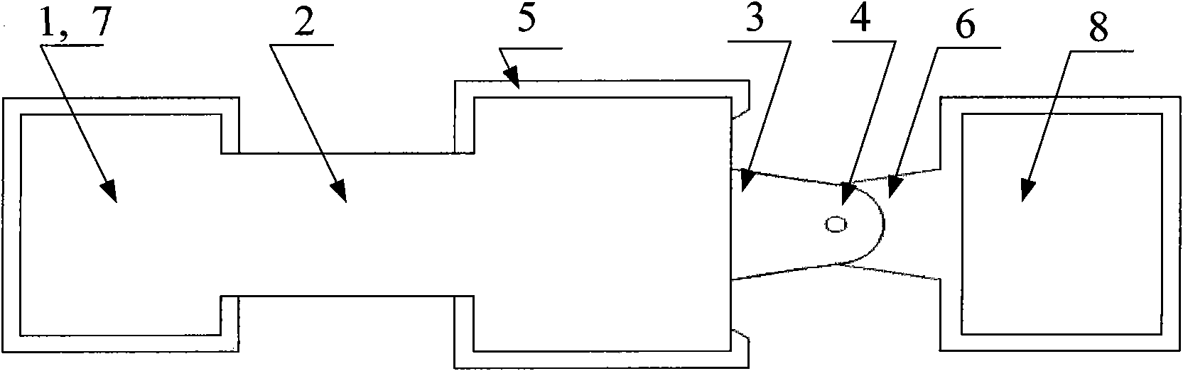 Radio frequency micro electro mechanical system switch with spring plate contact and manufacturing method thereof