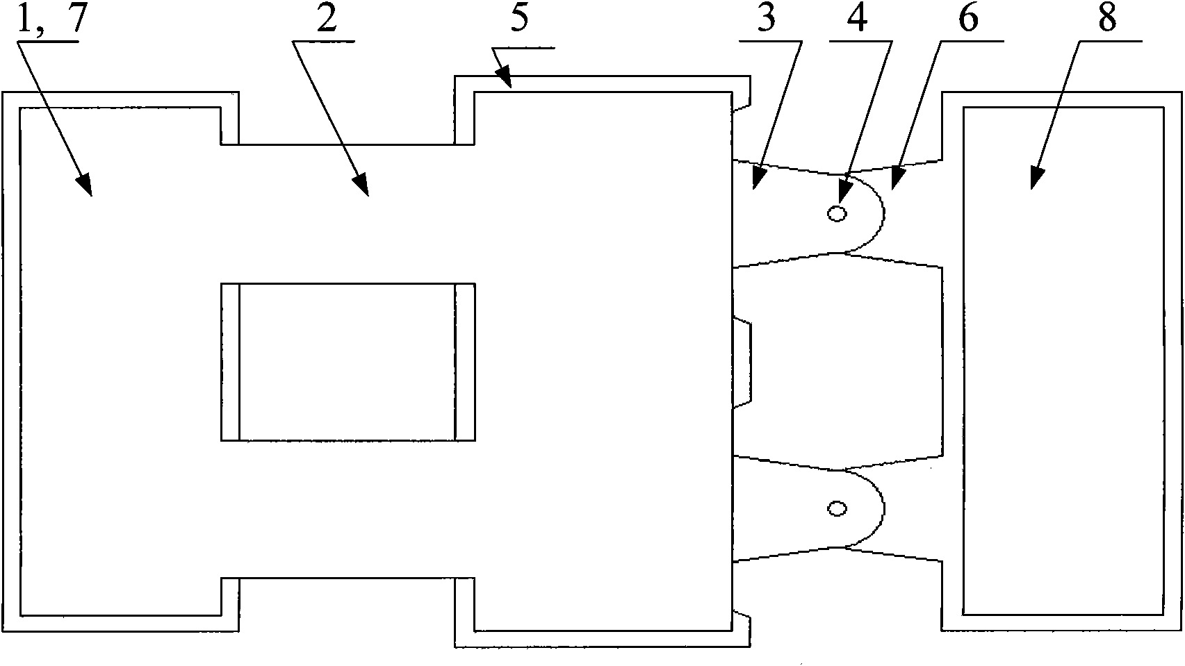 Radio frequency micro electro mechanical system switch with spring plate contact and manufacturing method thereof