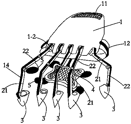 Tactile feedback exoskeleton device based on vibration and pneumatic combination