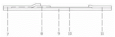 Immunocolloidal gold test card of methomyl and preparation method thereof