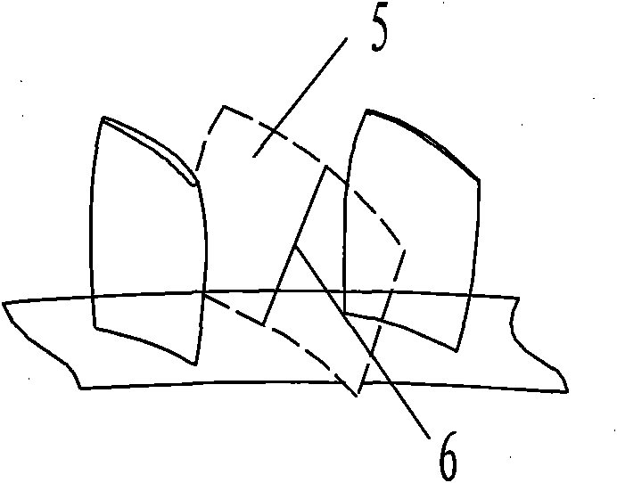 Method for composite machining of blisk flow passage