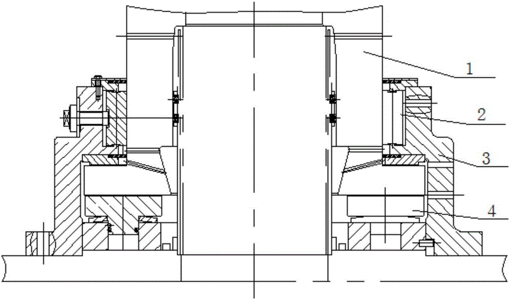 Vertical type thrust sliding bearing