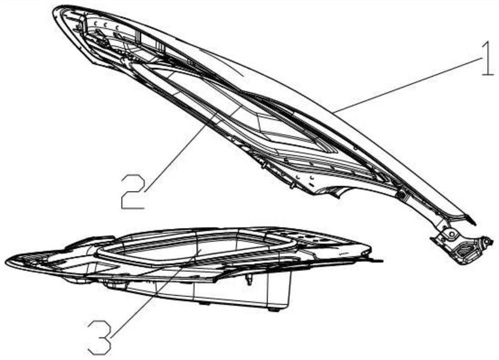 Arrangement structure of front cover and front storage box of electric automobile and electric automobile