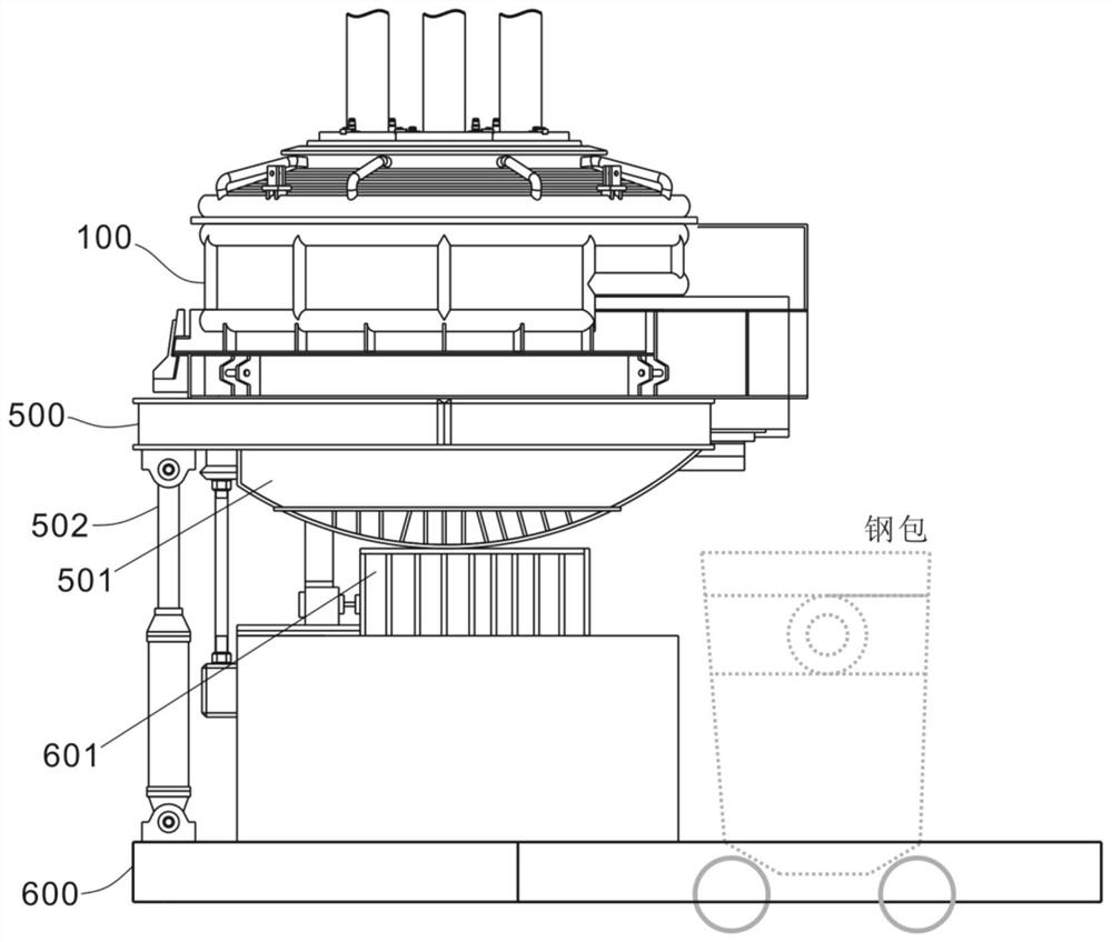 A nanocrystalline soft magnetic alloy melting system