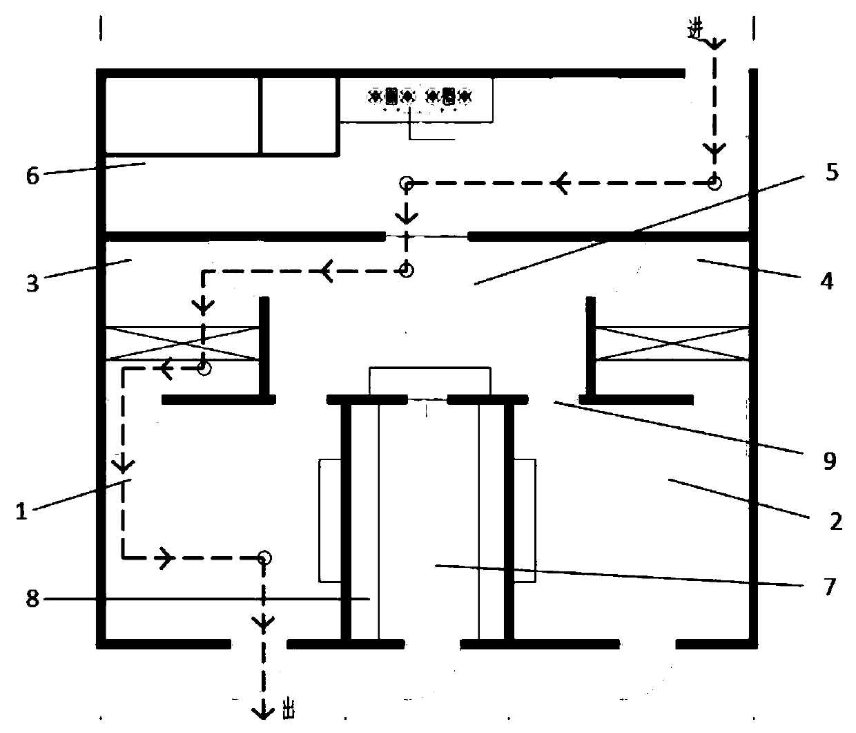 Medical cell preparation room and method of use thereof