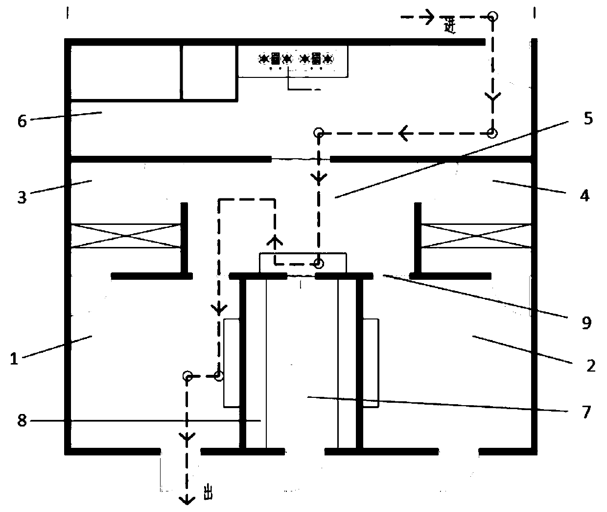 Medical cell preparation room and method of use thereof