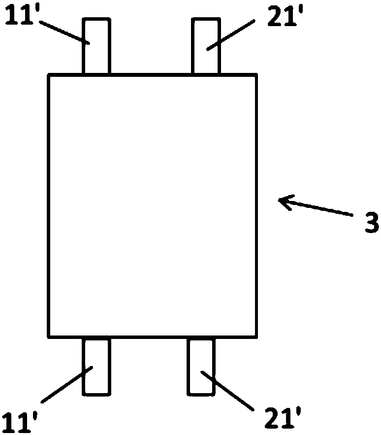 Multi-lug cell, multi-terminal battery, battery module and preparation method thereof