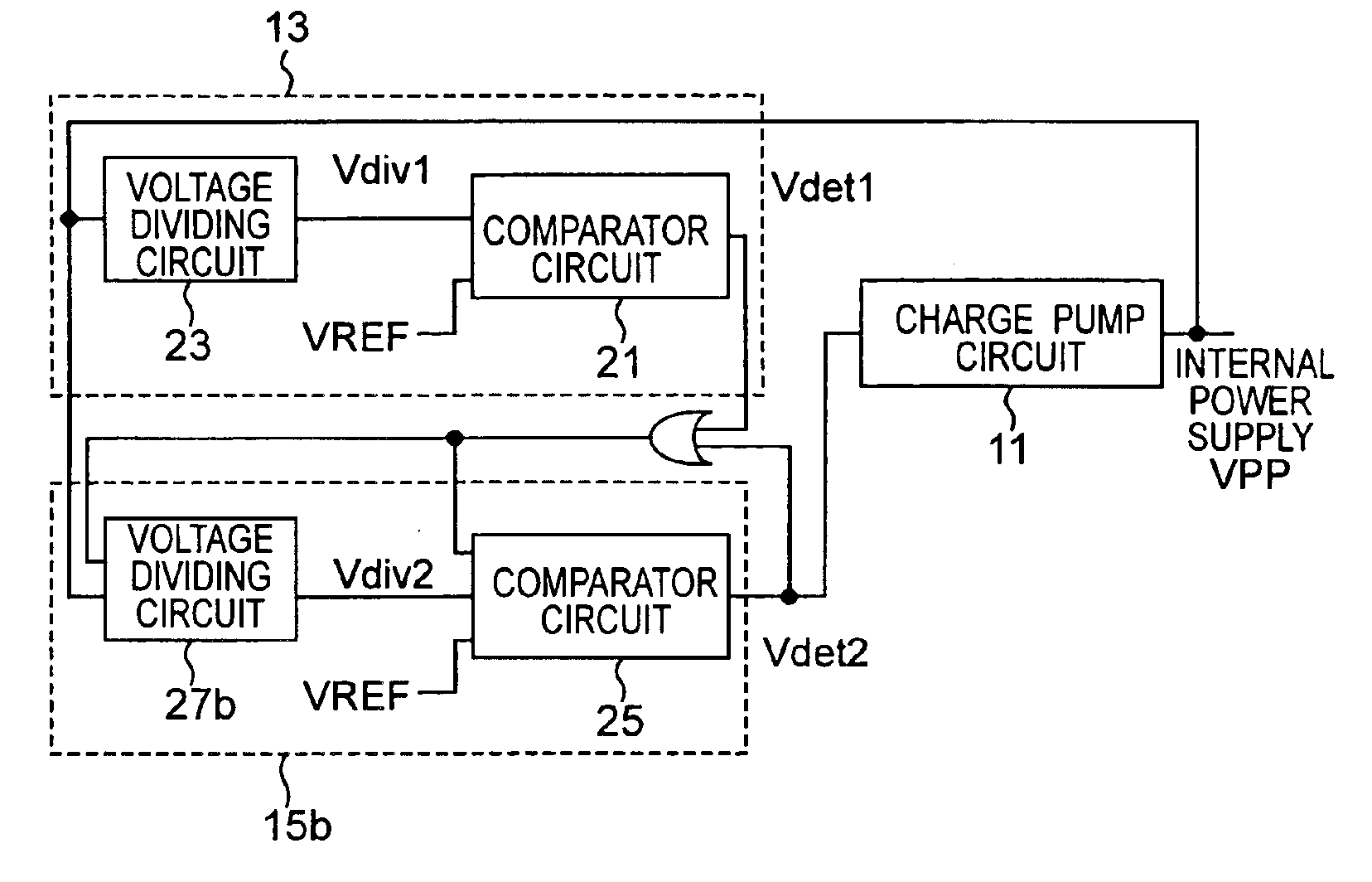 Semiconductor device having a boosting circuit to suppress current consumption