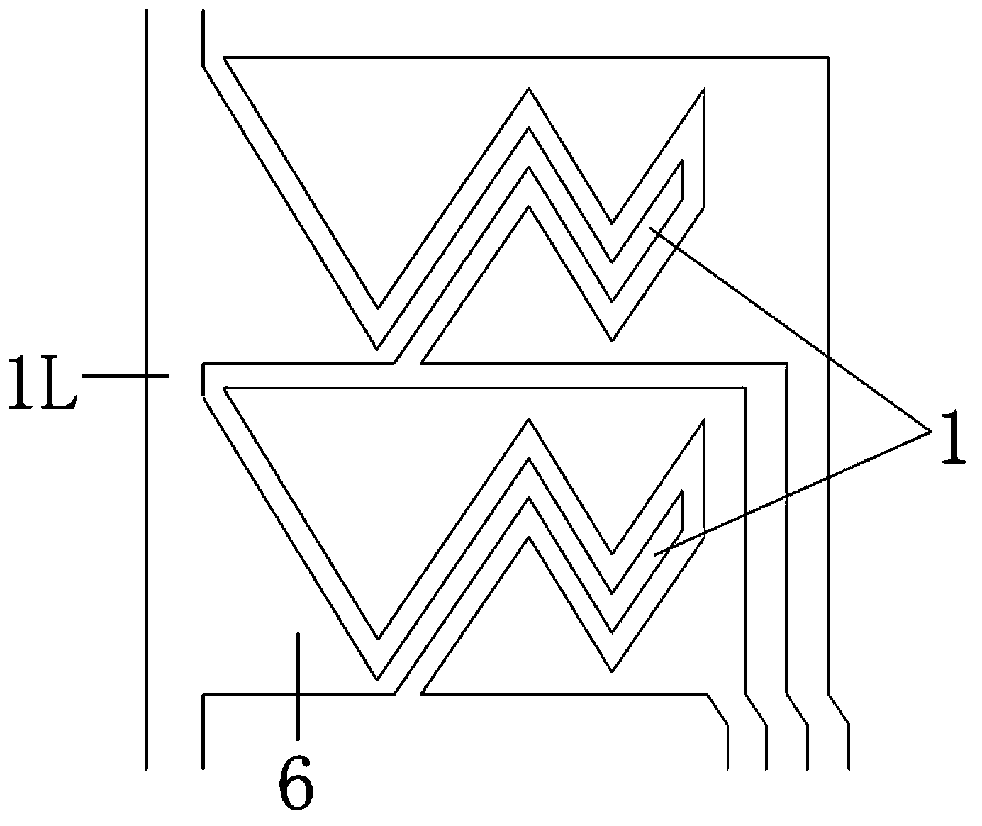 Capacitance touch screen and single-layer electrode array