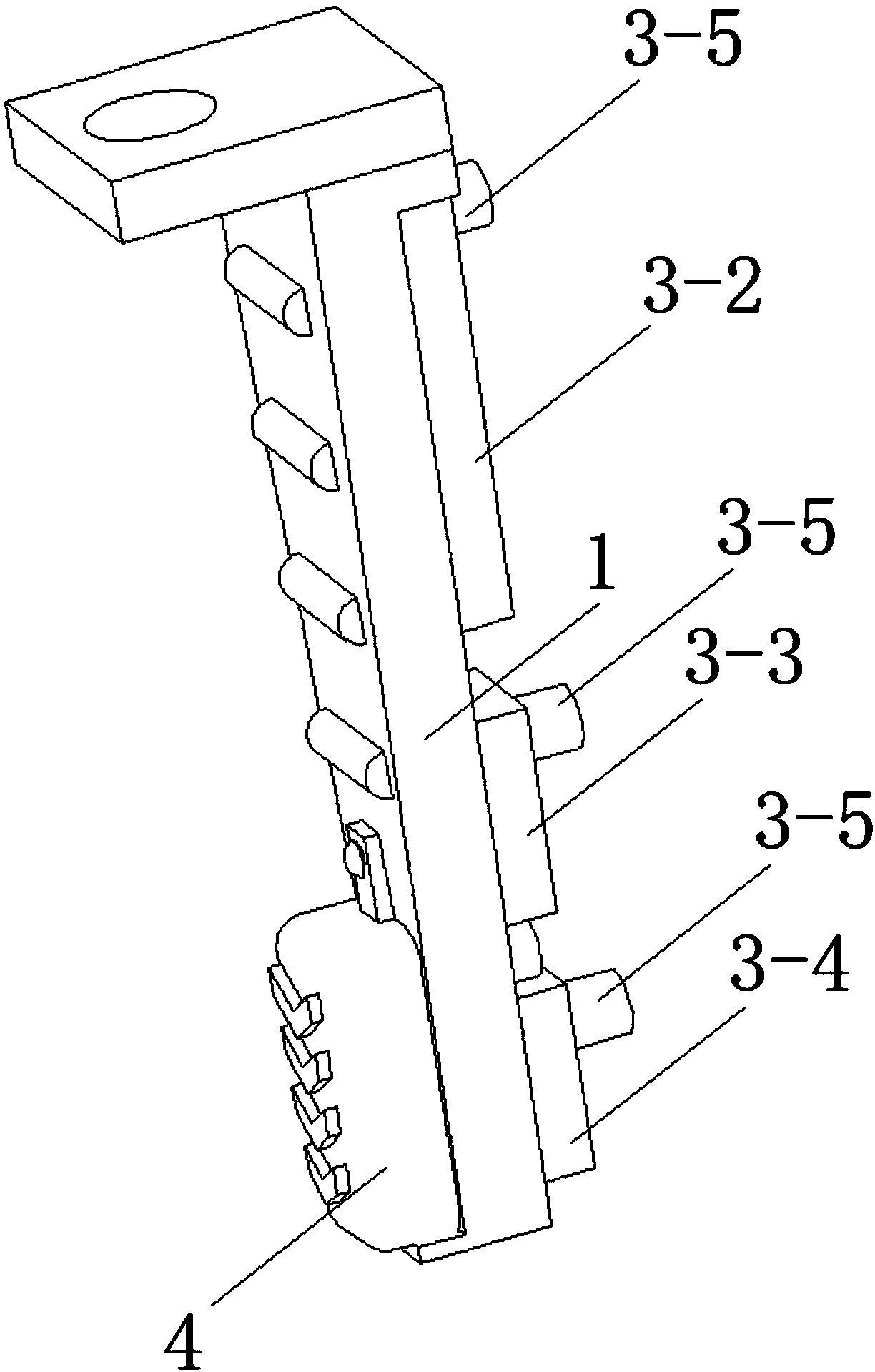 Pneumatic finger with replaceable contact