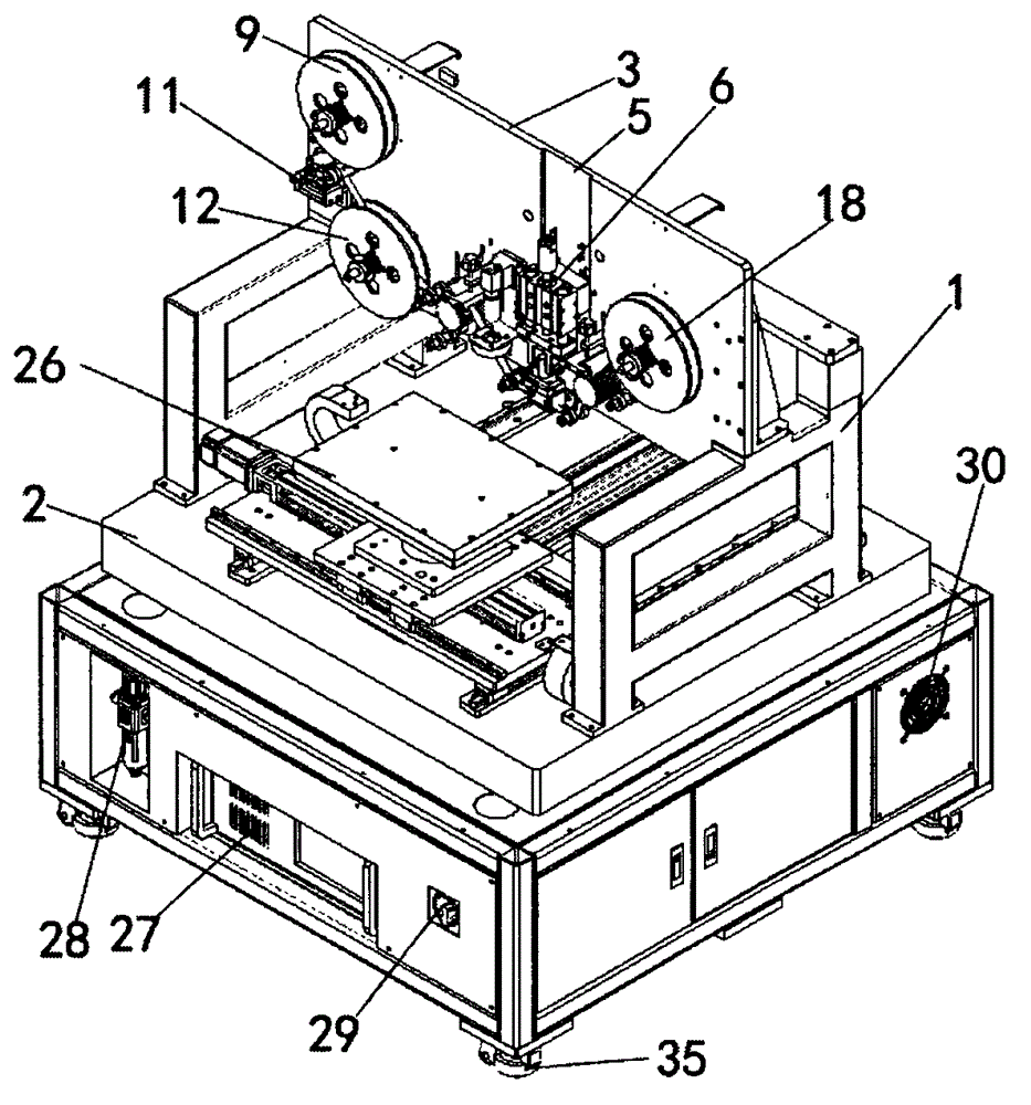 Automatic adhesive paper pasting equipment