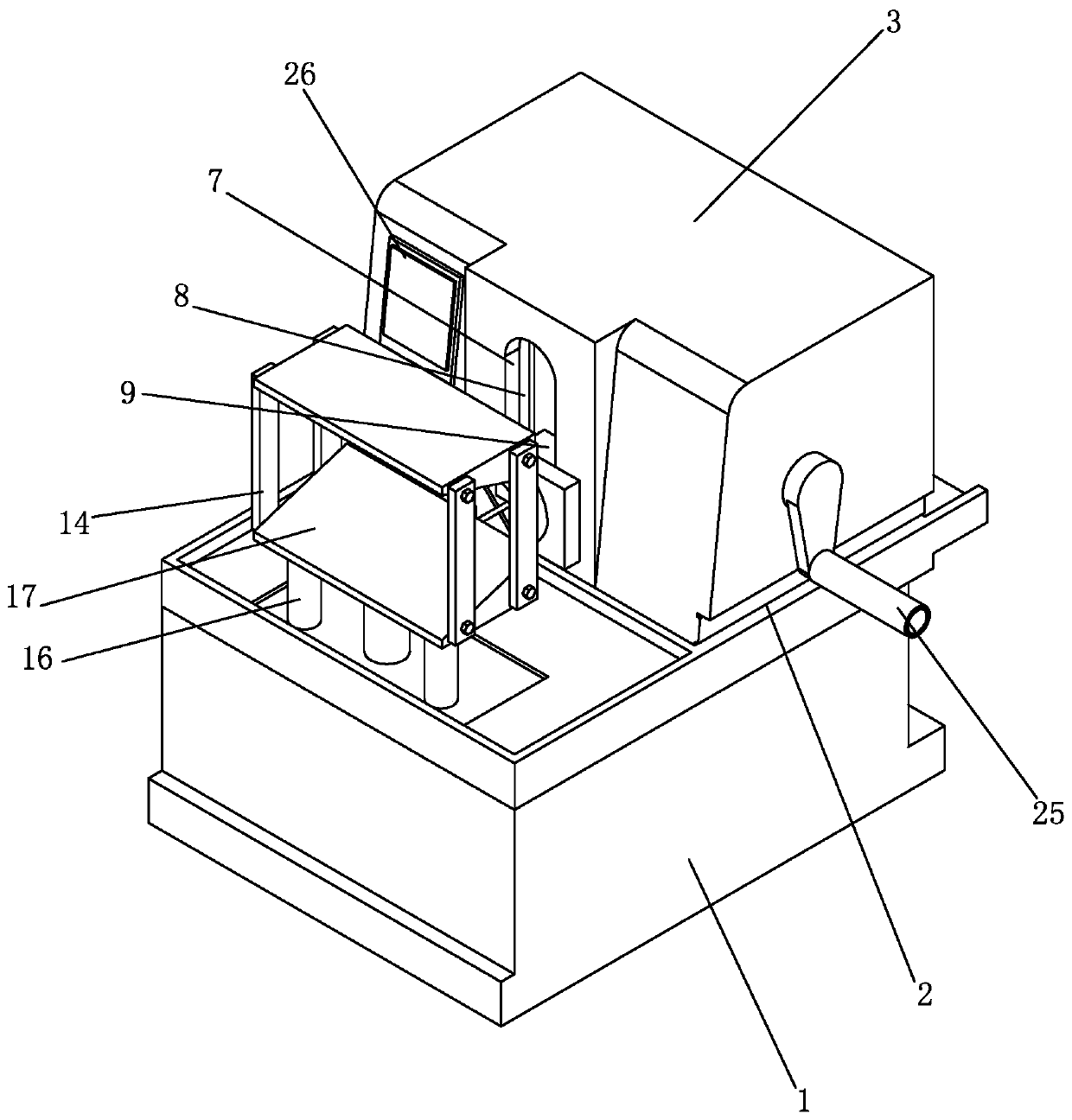 Automatic biological tissue rapid slicing machine