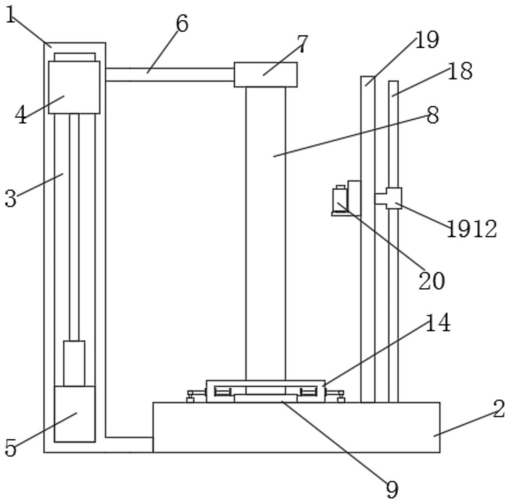 Adhesive tape packaging device for express packaging