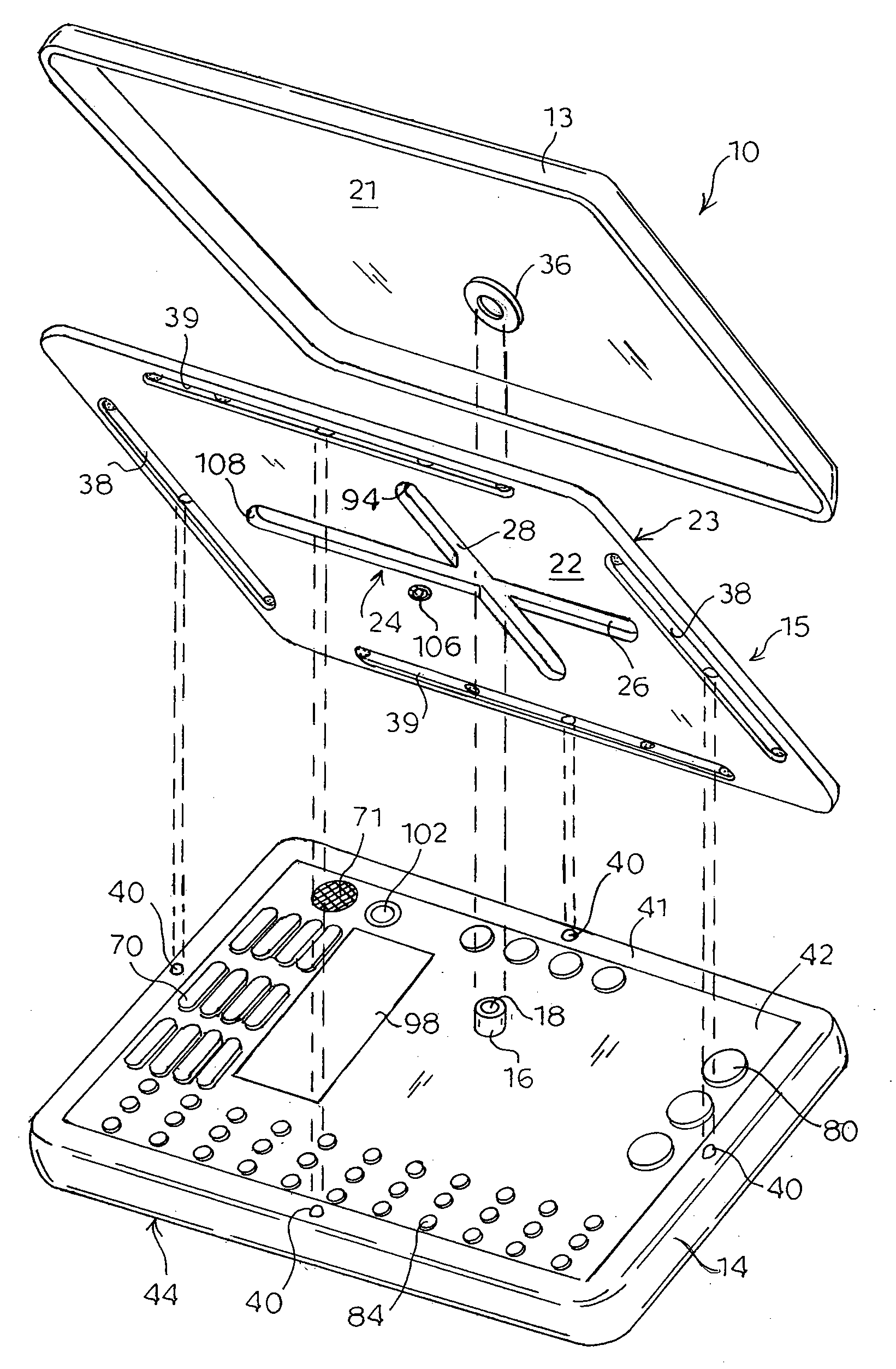 Pivoting mobile terminal