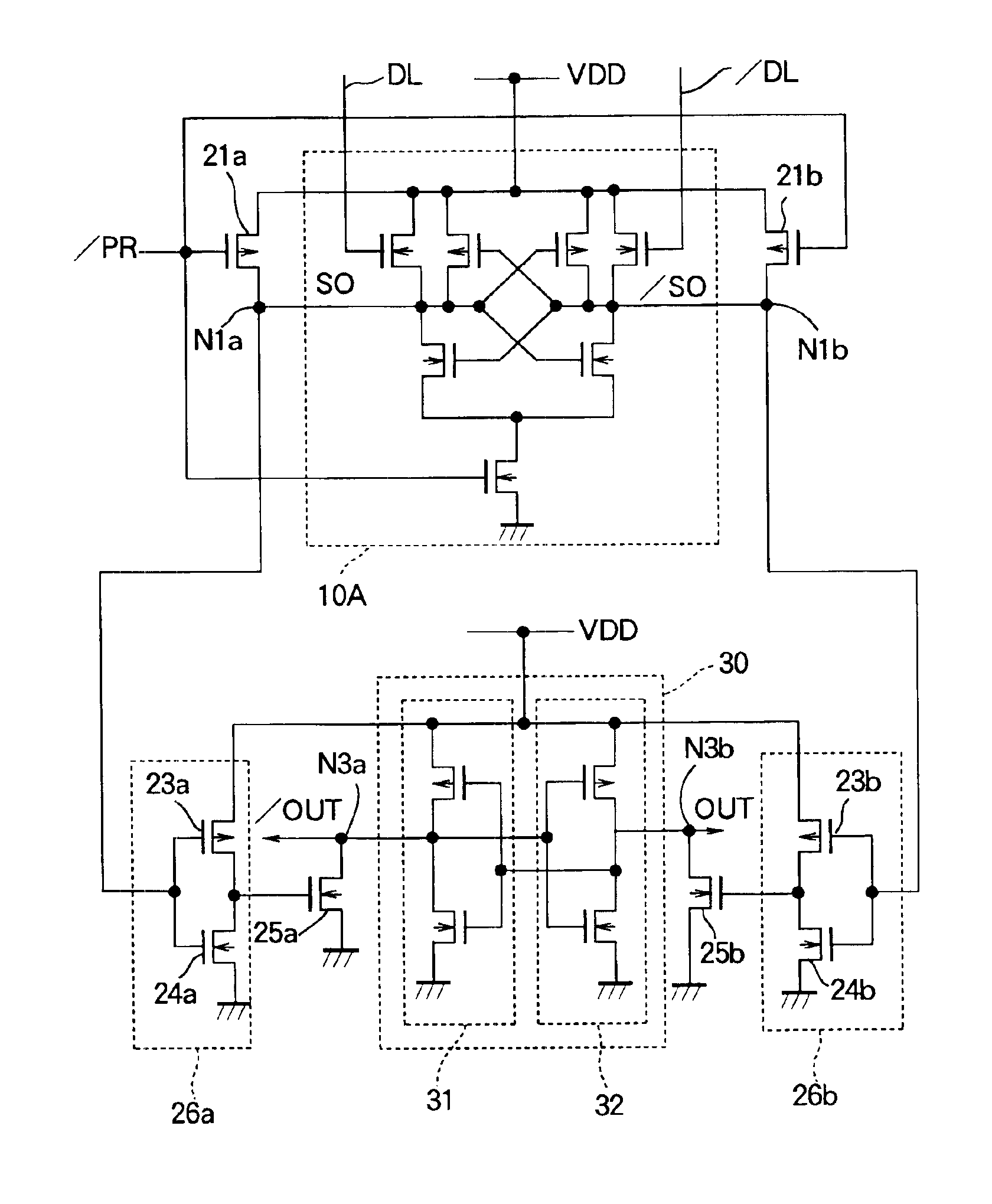 High-speed cross-coupled sense amplifier