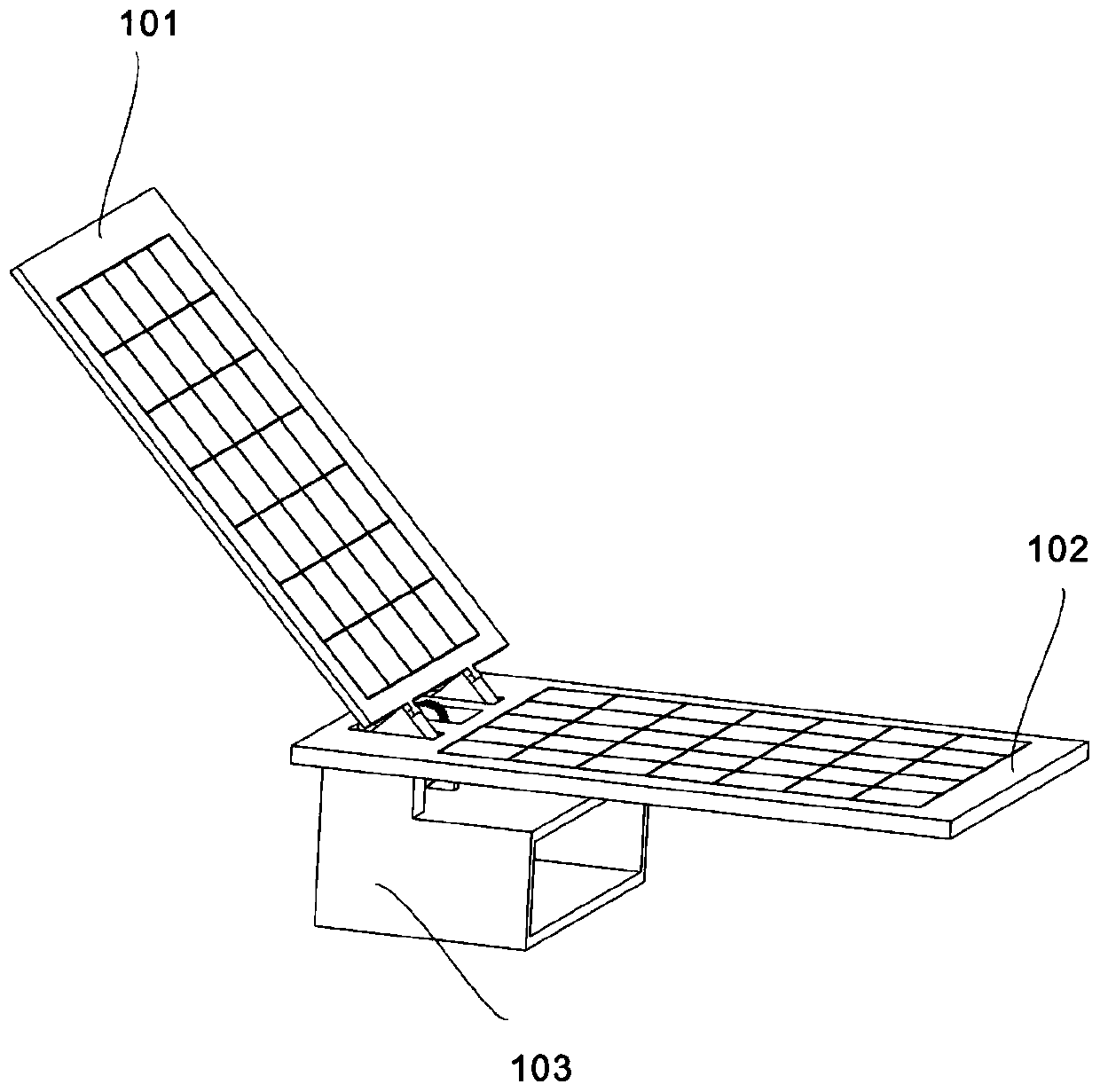 Anti-damage folding photovoltaic power generation device