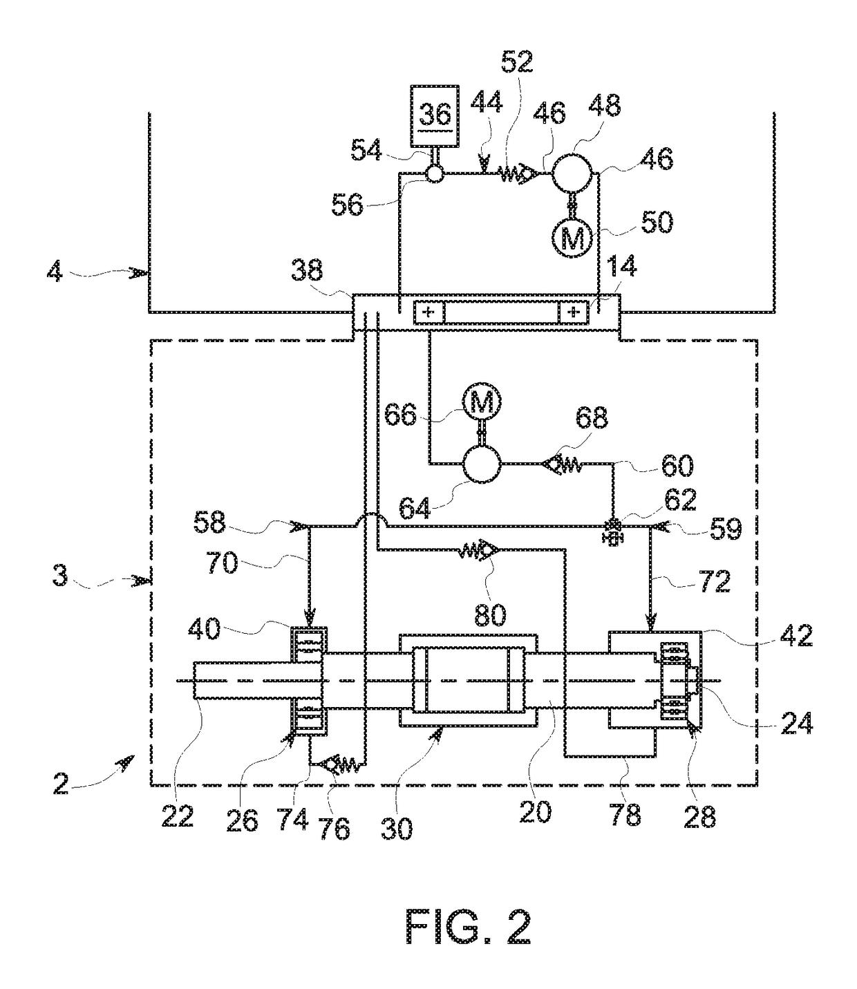 Propulsion unit for an aquatic vehicle having a mobile casing and a hydraulic fluid conditioning module