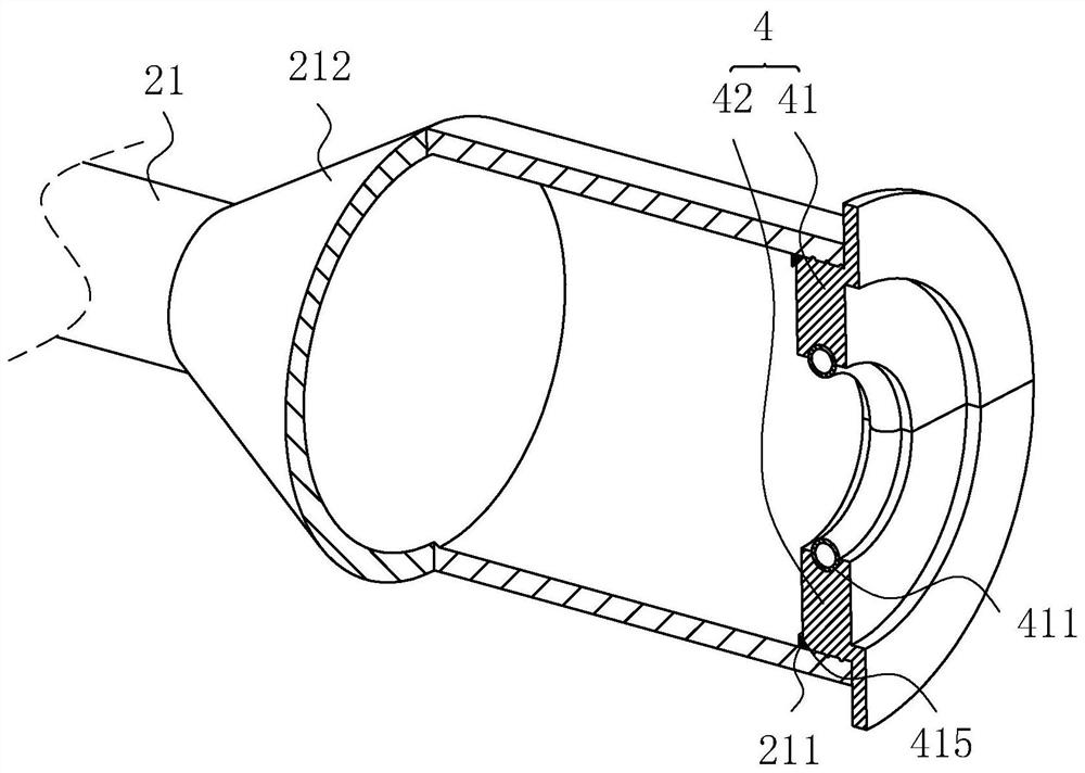 Communication keeping structure of communication pipeline of highway monitoring system