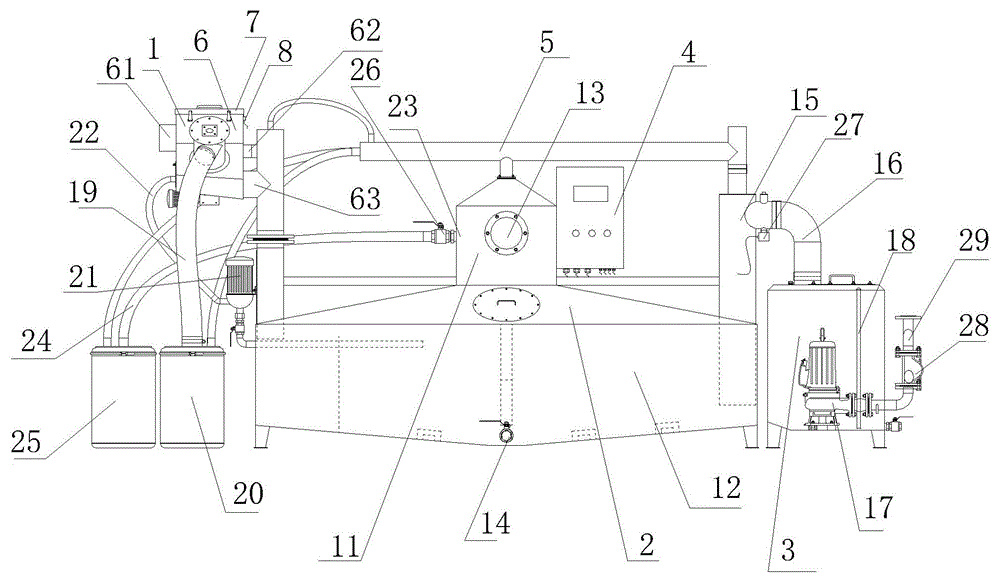 Catering grease separator capable of automatically removing residues, discharging oil and lifting