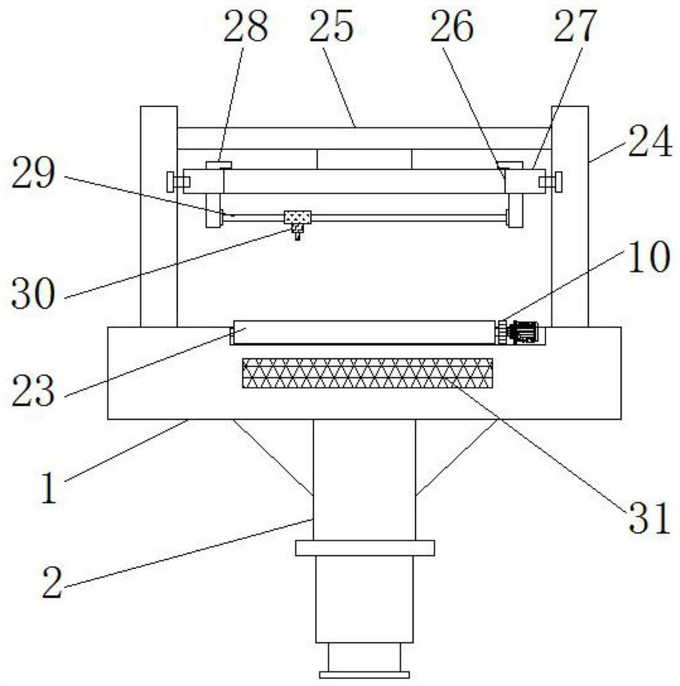 A lamination device for plastic products that is easy to adjust cutting position and size