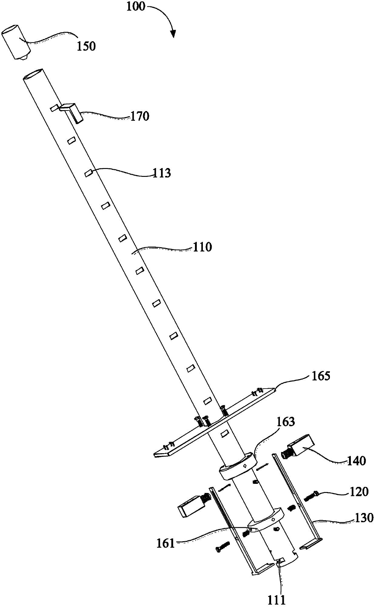 Shock test device and method