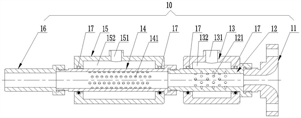 Minor-caliber thick-wall heat shrinkable pipe expansion mold and expansion system thereof