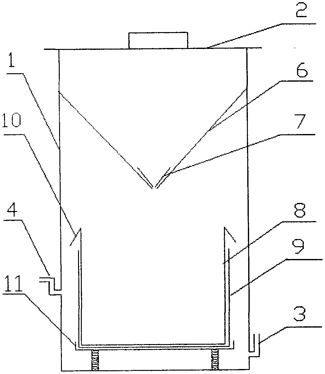 A plastic garbage melting treatment box and a method for making plastic bricks