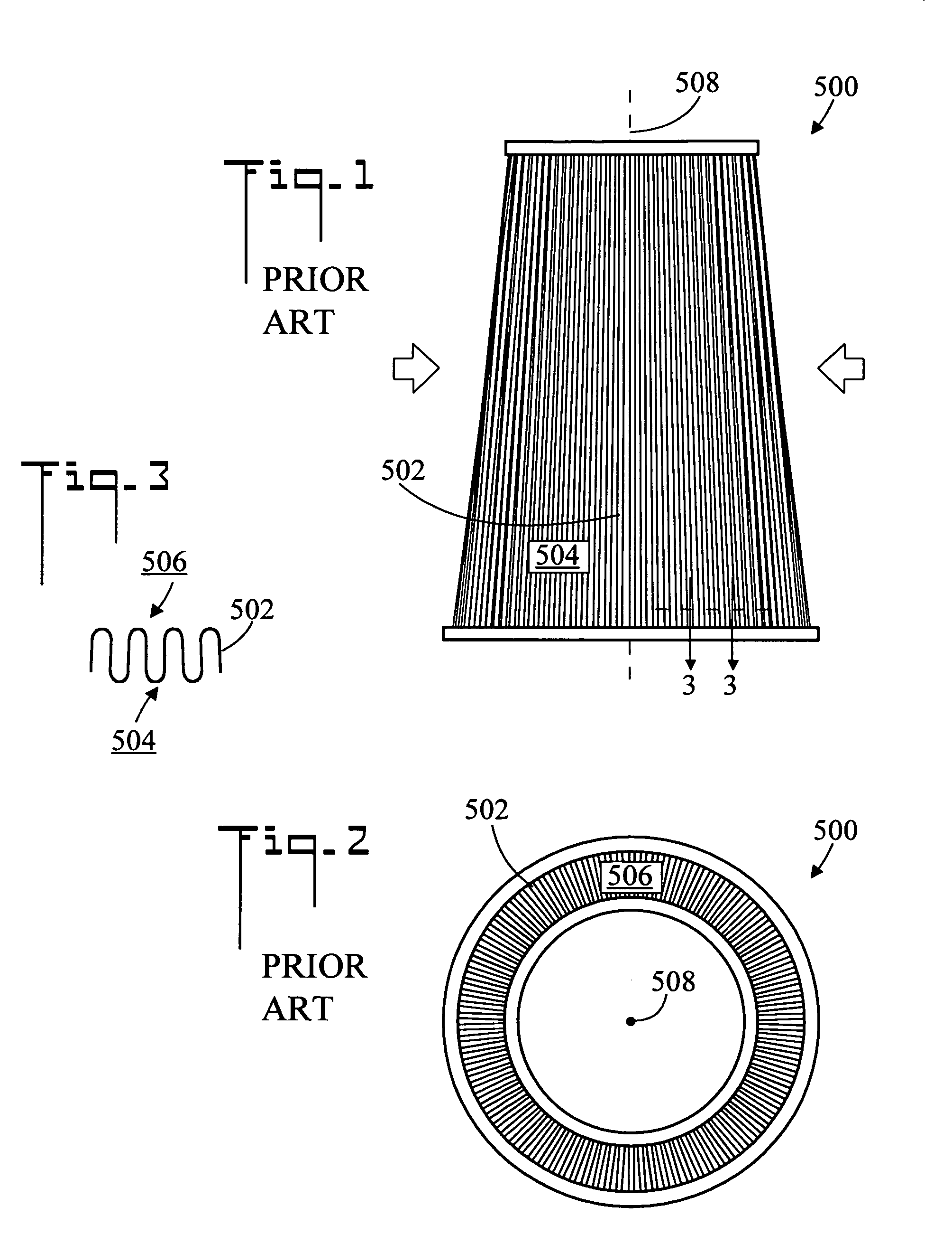 Support for an air filter