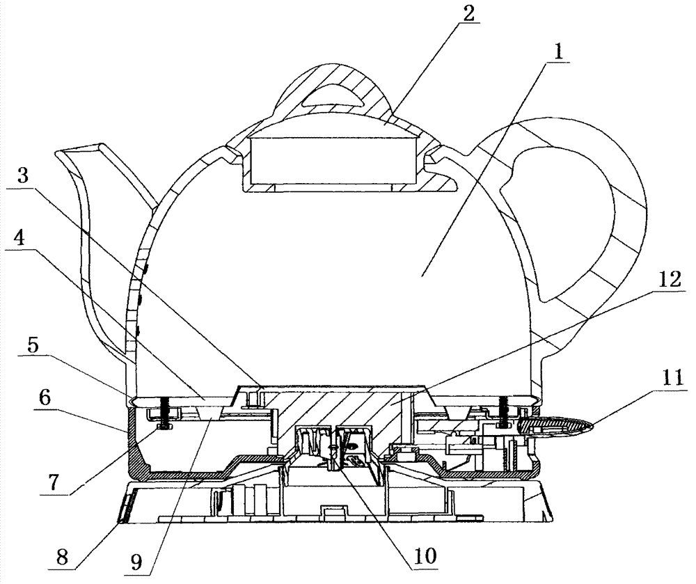 Infrared ceramic kettle with absorbing function and process for producing same