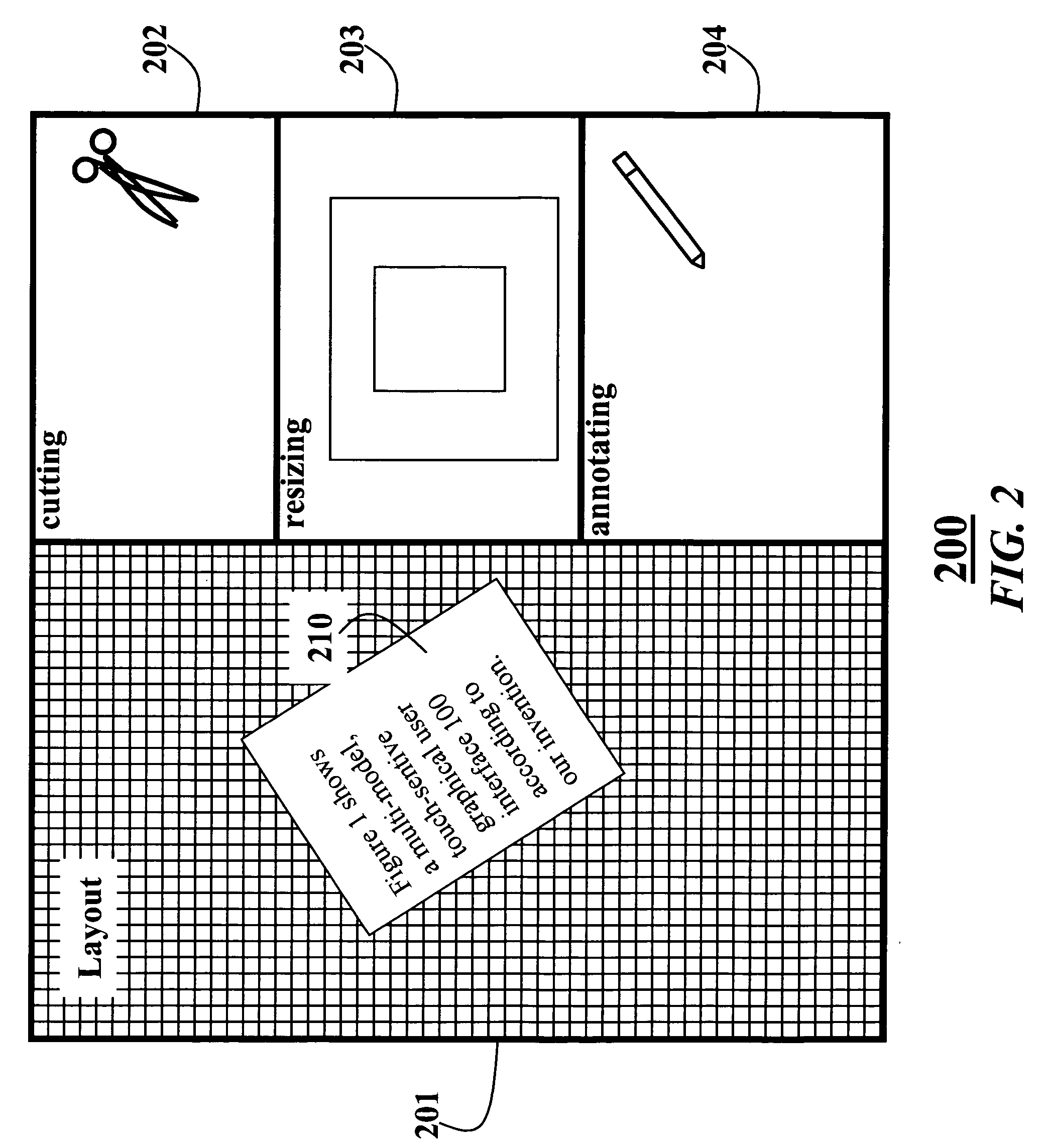 Spatial multiplexing to mediate direct-touch input on large displays