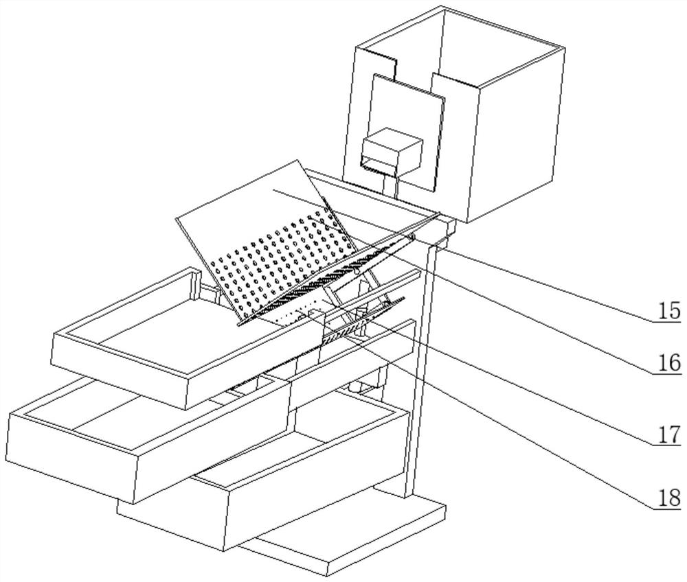 Sand stone screening device for road construction