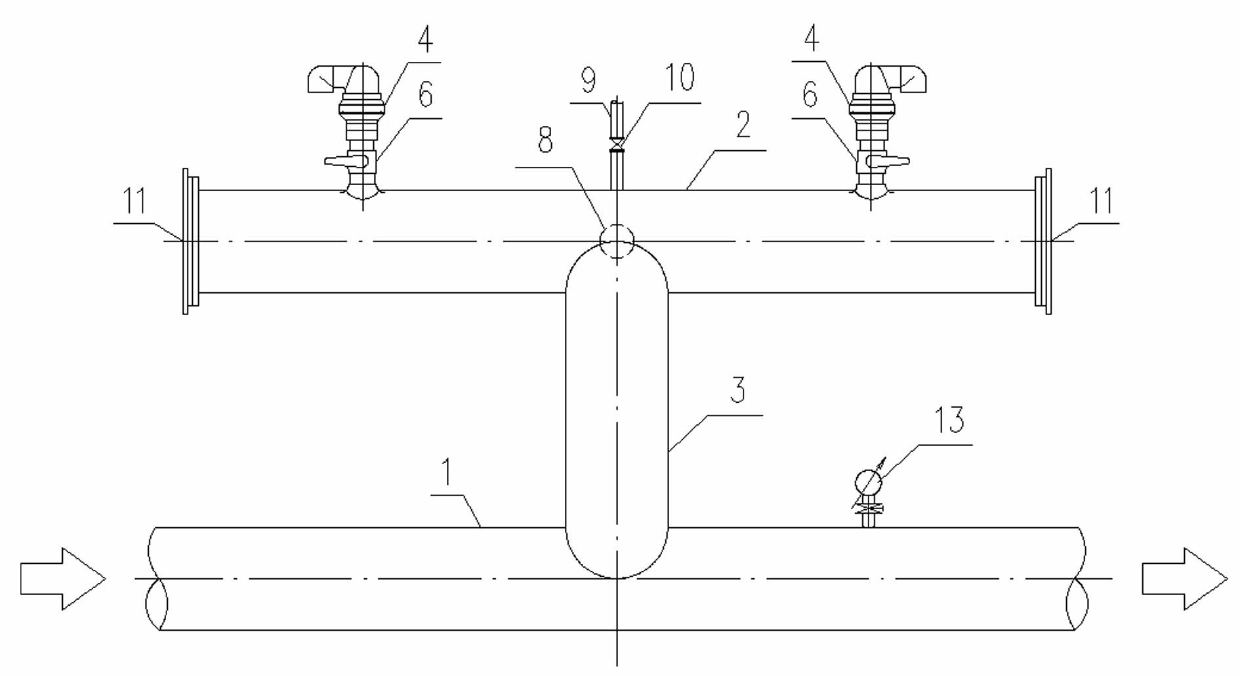 Protecting device for forward water hammer