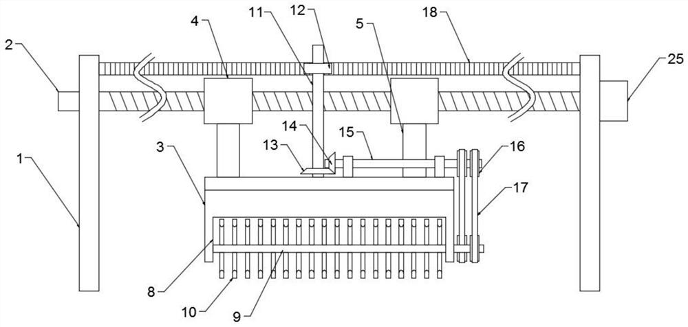 Self-propelled soil turning device for greenhouse planting